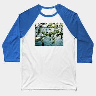 Harbour Haven: Sydney Dock Through Tree Branches Film Photo Baseball T-Shirt